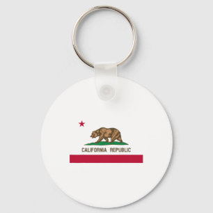 Porte-clés Drapeau de la République de Californie Patriotique
