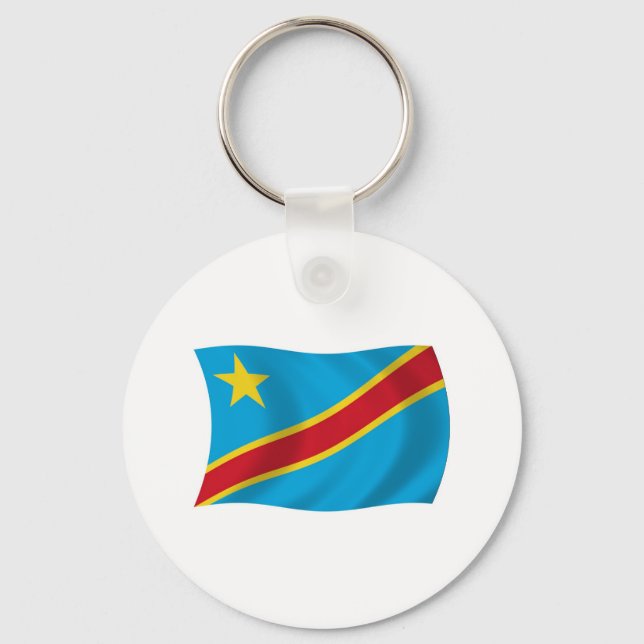 Porte-clés Drapeau de la République démocratique d (Recto)