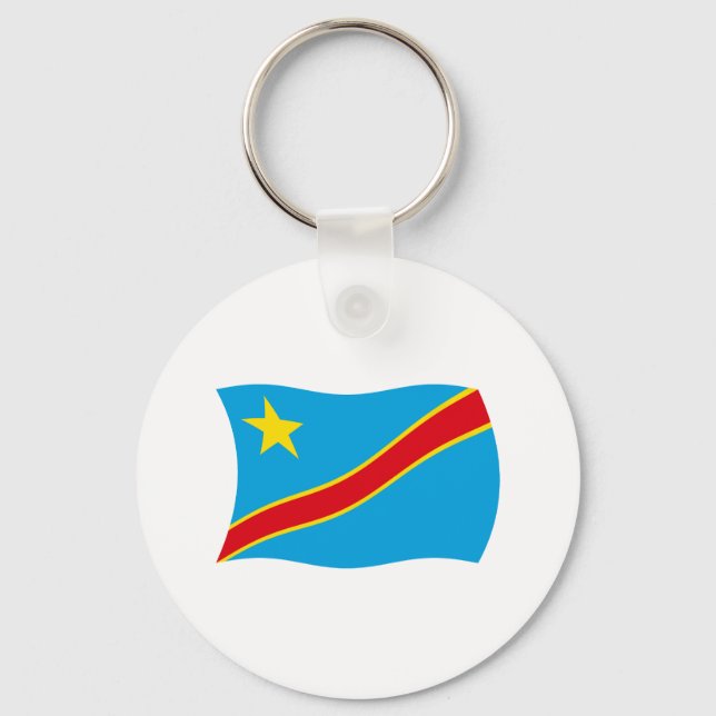 Porte-clés Drapeau de la République démocratique d (Recto)