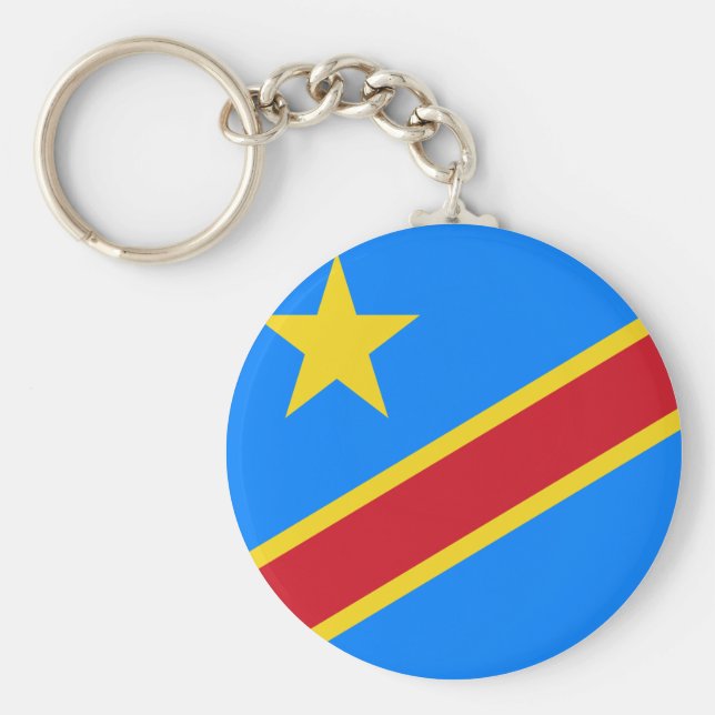 Porte-clés Drapeau de la République démocratique du Congo (Devant)