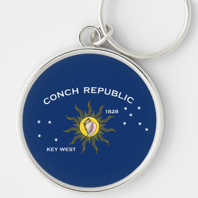 Porte-clés Drapeau de la République des Conques Key West Flor (Devant)