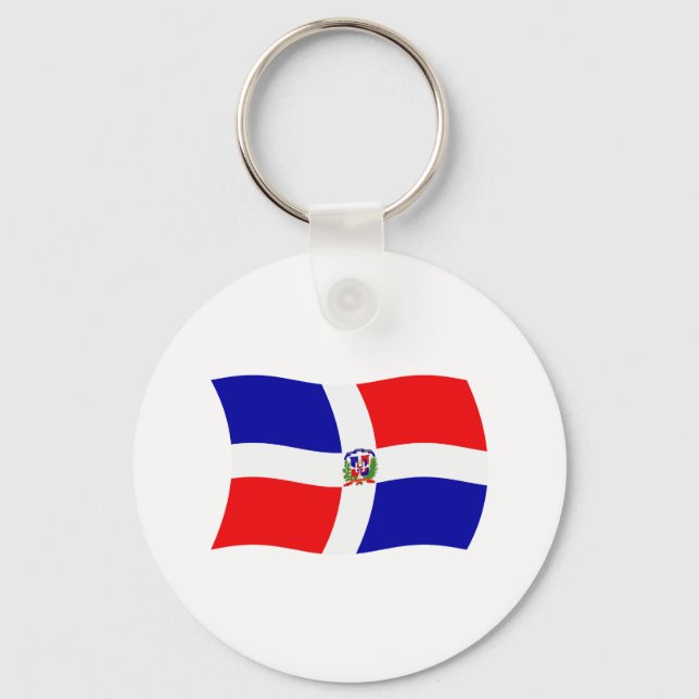 Porte-clés Drapeau de la République dominicaine (Recto)