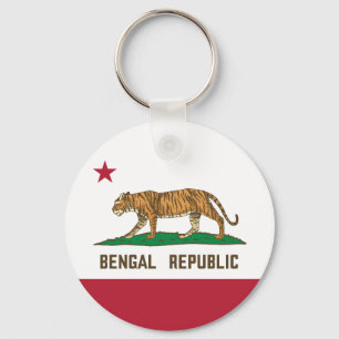 Porte-clés Drapeau de la République du Bengale de Tiger
