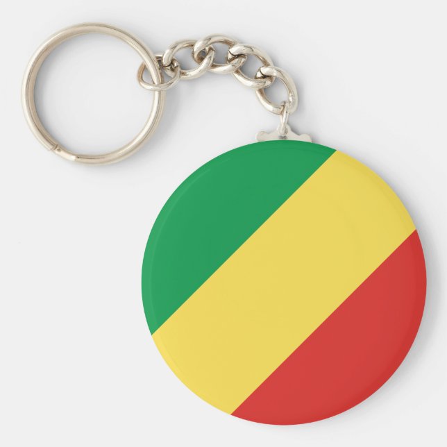 Porte-clés Drapeau de la République du Congo (Devant)