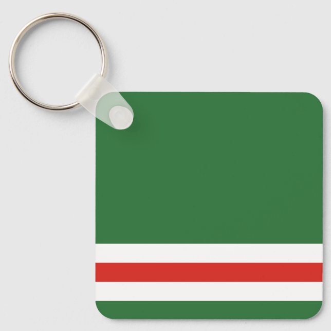 Porte-clés Drapeau de la République tchétchène d'Ichkérie (Recto)