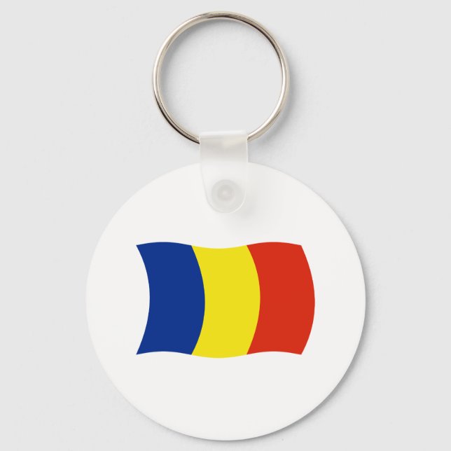 Porte-clés Drapeau de la Roumanie (Recto)