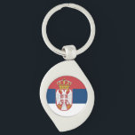Porte-clés Drapeau de la Serbie<br><div class="desc">Drapeau de la Serbie</div>
