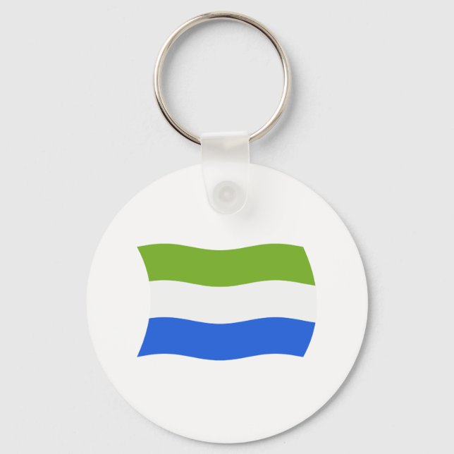 Porte-clés Drapeau de la Sierra Leone (Recto)