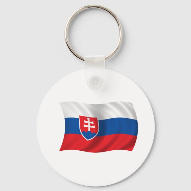 Porte-clés Drapeau de la Slovaquie (Recto)