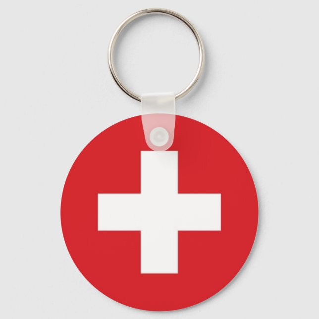 Porte-clés Drapeau de la Suisse (Recto)