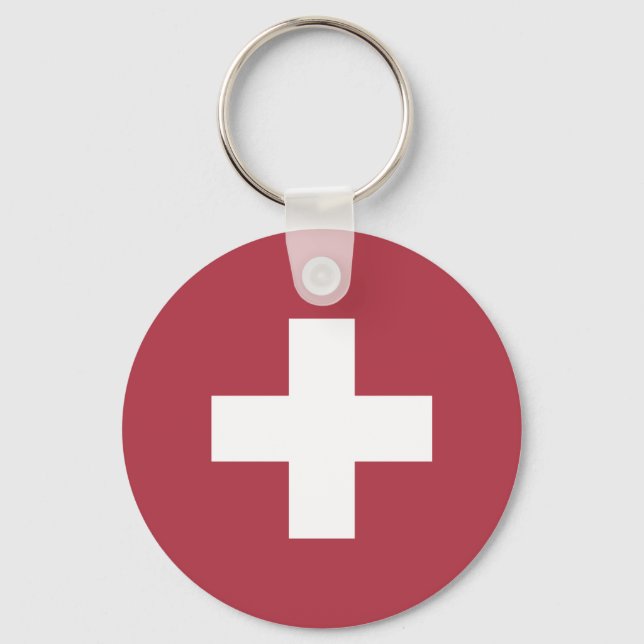 Porte-clés Drapeau de la Suisse modifiée (Recto)