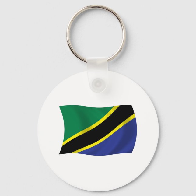 Porte-clés Drapeau de la Tanzanie (Recto)