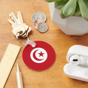Porte-clés Drapeau de la Tunisie