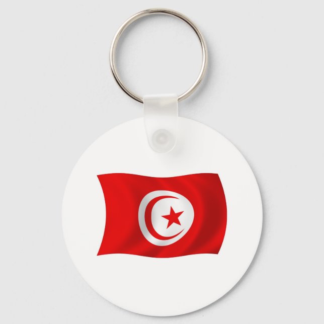Porte-clés Drapeau de la Tunisie (Recto)