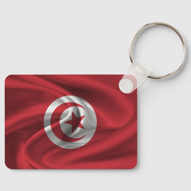 Porte-clés Drapeau de la Tunisie (Recto)