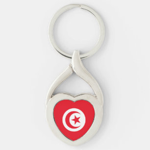 Porte-clés Drapeau de la Tunisie