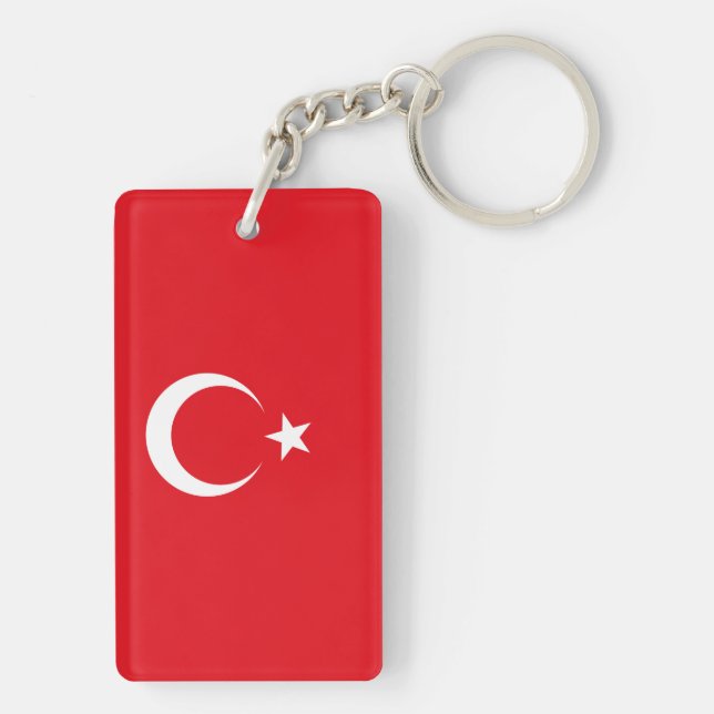 Porte-clés Drapeau de la Turquie (Dos)
