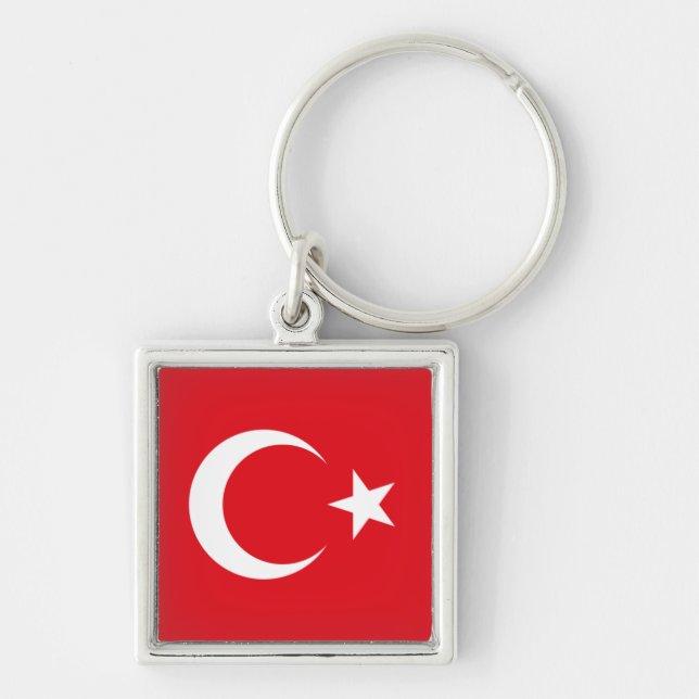 Porte-clés drapeau de la turquie (Devant)