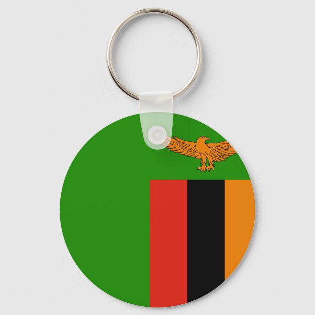 Porte-clés Drapeau de la Zambie (Recto)