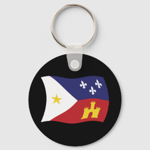 Porte-clés Drapeau de l'Acadiana