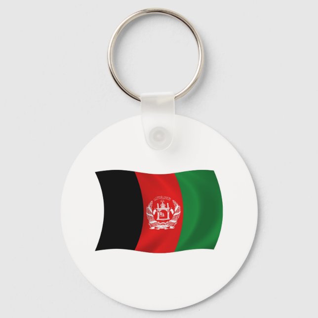 Porte-clés Drapeau de l'Afghanistan (Recto)