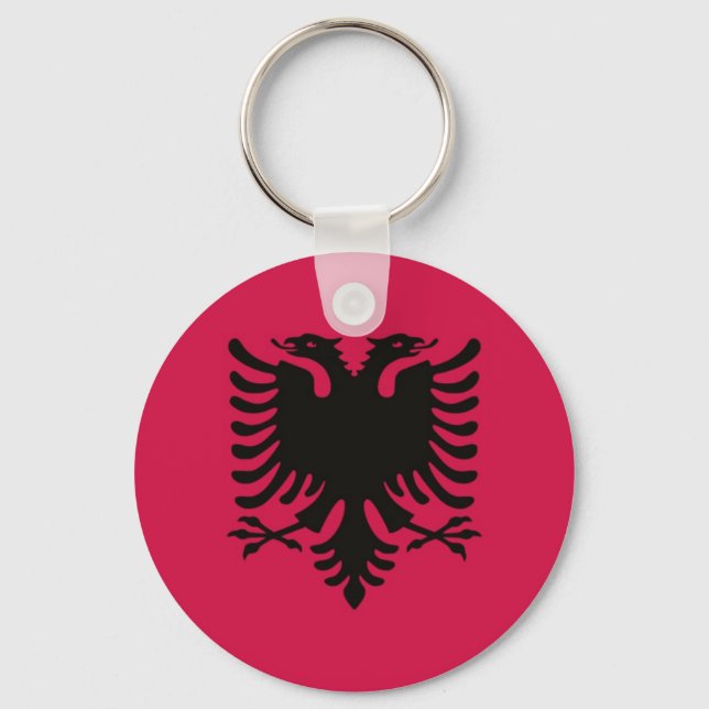 Porte-clés Drapeau de l'Albanie (Recto)
