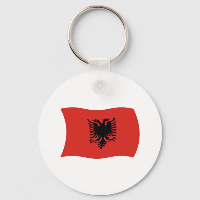 Porte-clés Drapeau de l'Albanie (Recto)