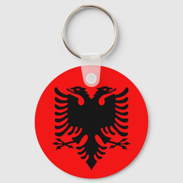 Porte-clés Drapeau de l'Albanie (Recto)