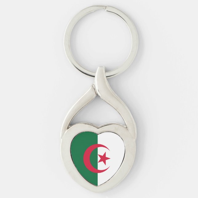 Porte-clés Drapeau de l'Algérie  (Devant)