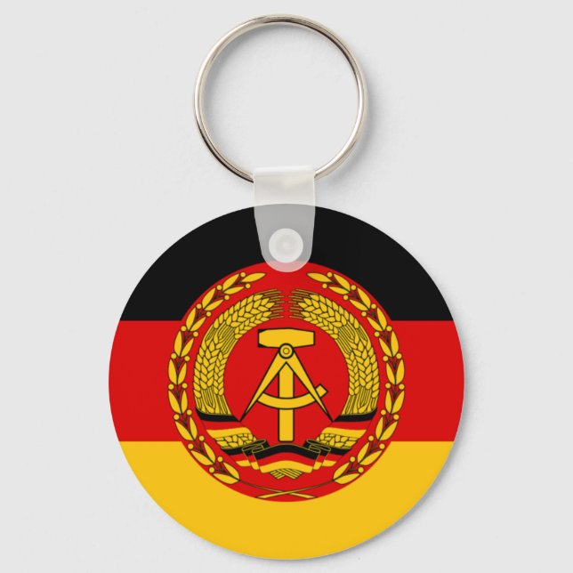 Porte-clés Drapeau de l'Allemagne de l'Est - Flagge der DDR ( (Recto)