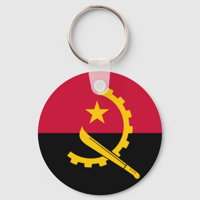 Porte-clés Drapeau de l'Angola (Recto)