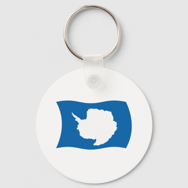 Porte-clés Drapeau de l'Antarctique (Recto)