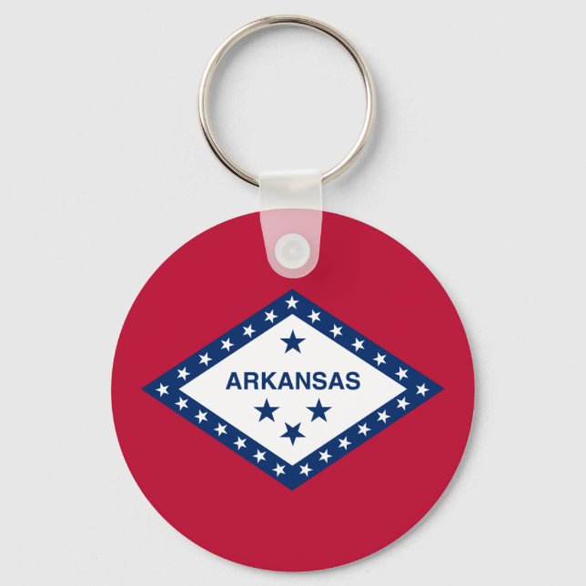 Porte-clés Drapeau de l'Arkansas (Recto)