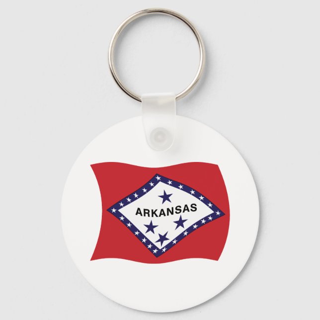 Porte-clés Drapeau de l'Arkansas (Recto)