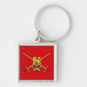 Porte-clés Drapeau de l'armée de terre britannique (non-cérém