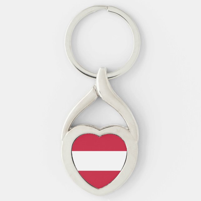 Porte-clés Drapeau de l'Autriche (Devant)