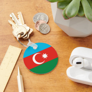 Porte-clés Drapeau de l'Azerbaïdjan