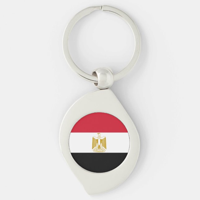 Porte-clés Drapeau de l'Égypte (Devant)