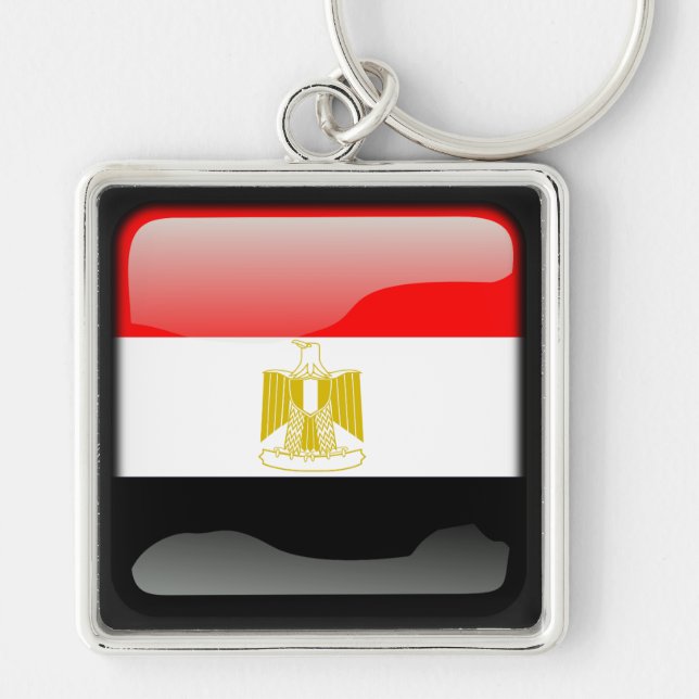 Porte-clés Drapeau de l'Égypte (Devant)
