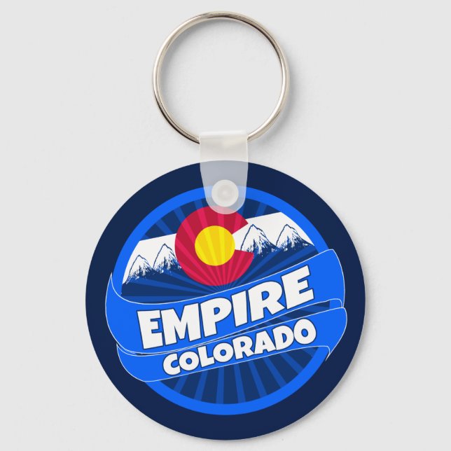 Porte-clés Drapeau de l'Empire du Colorado éclaté porte - clé (Front)