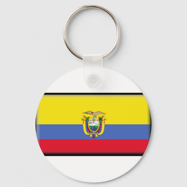 Porte-clés Drapeau de l'Équateur (Recto)