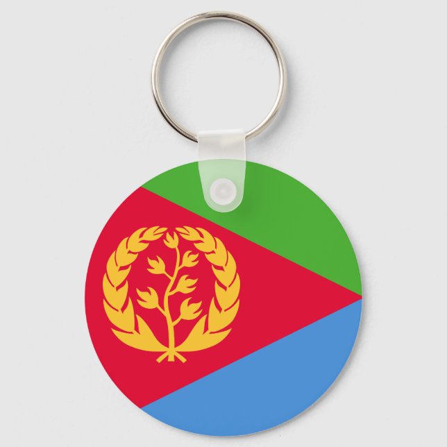 Porte-clés Drapeau de l'Érythrée (Recto)