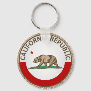 Porte-clés Drapeau de l'État de Californie