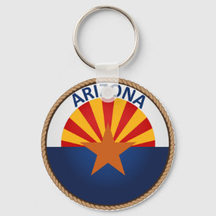 Porte-clés Drapeau de l'état de l'Arizona