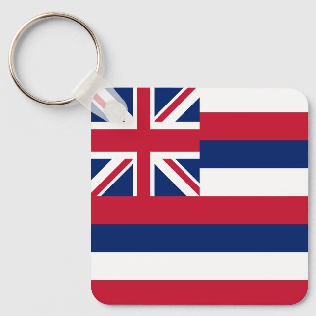 Porte-clés Drapeau de l'État d'Hawaii (Recto)