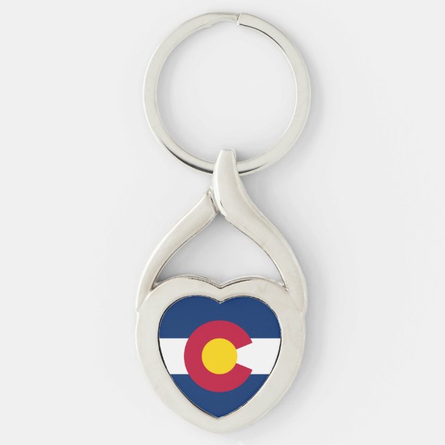 Porte-clés Drapeau de l'État du Colorado (Devant)