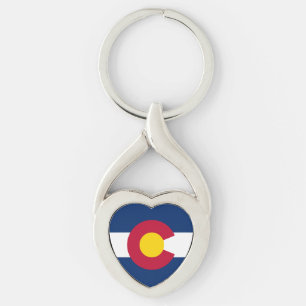 Porte-clés Drapeau de l'État du Colorado