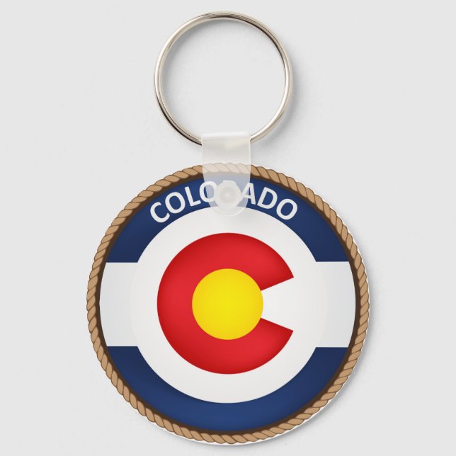 Porte-clés Drapeau de l'État du Colorado (Recto)