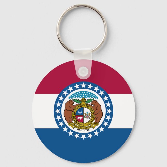 Porte-clés Drapeau de l'État du Missouri (Recto)