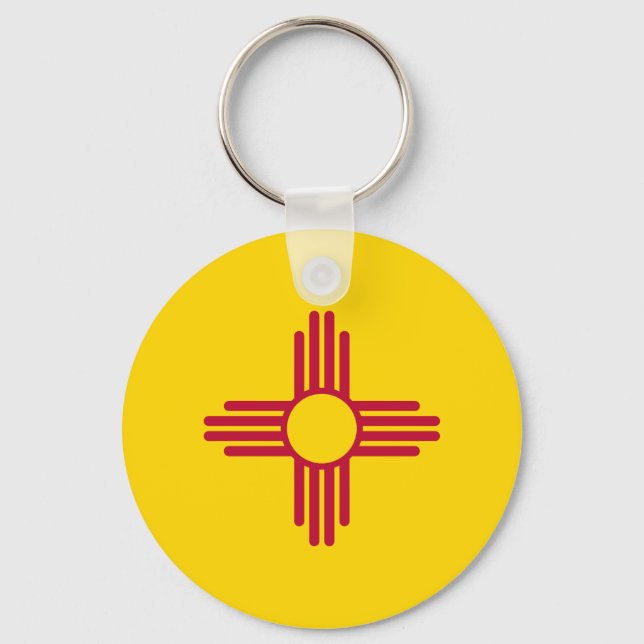 Porte-clés Drapeau de l'État du Nouveau-Mexique (Recto)